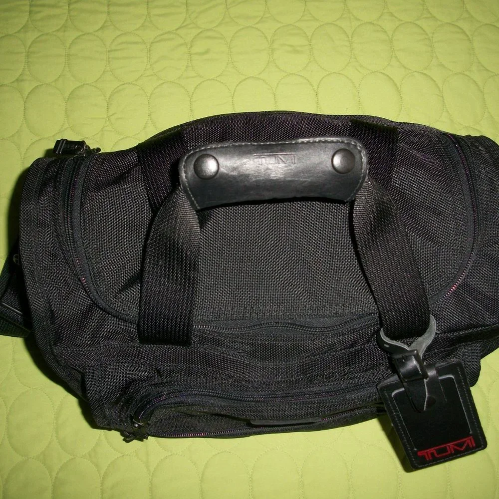 Tumi Duffle Carry-On Black Nylon Bag